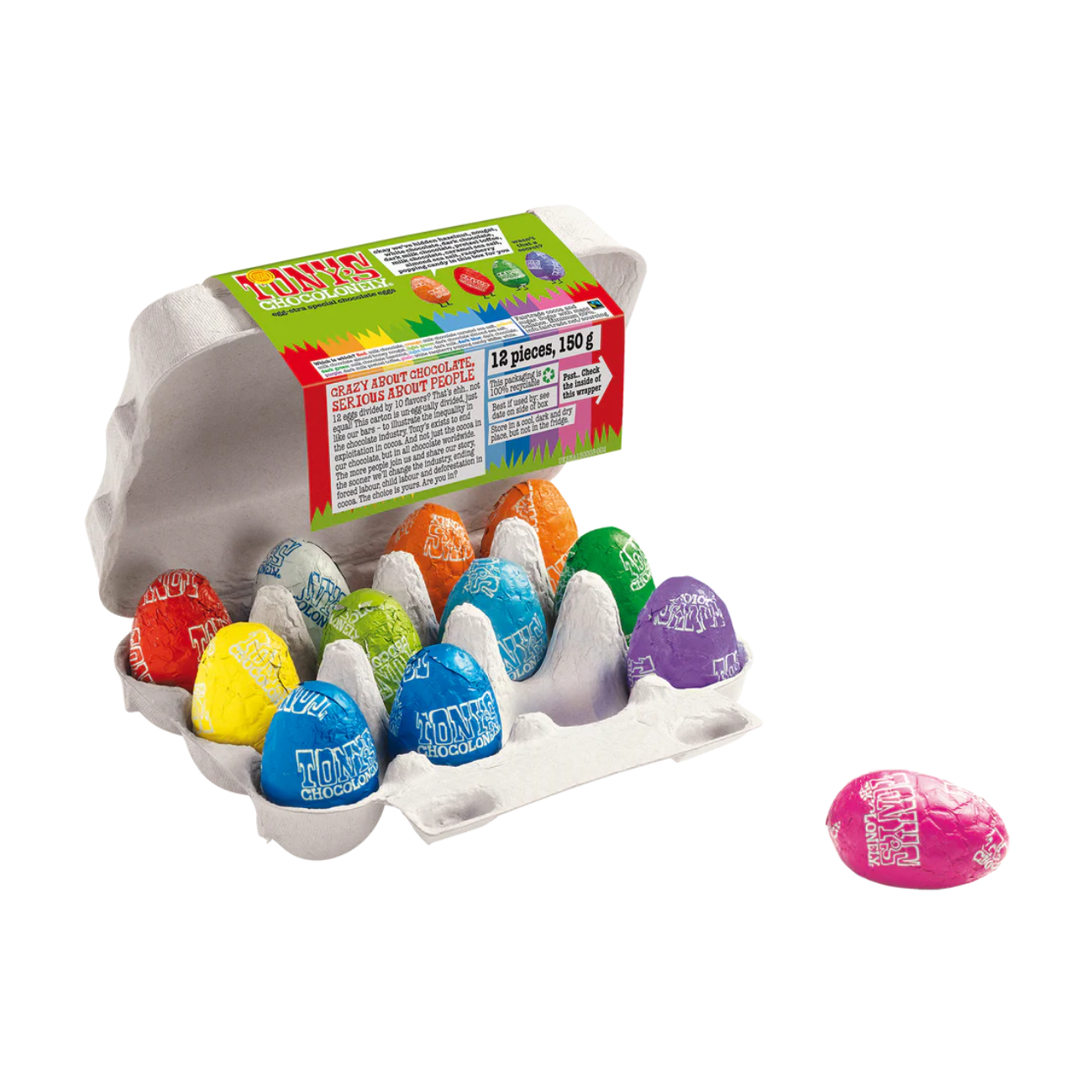 Special Chocolate Easter Eggs Box 150g - Tony's Chocolonely - Chocolates - Tony's Chocolonely