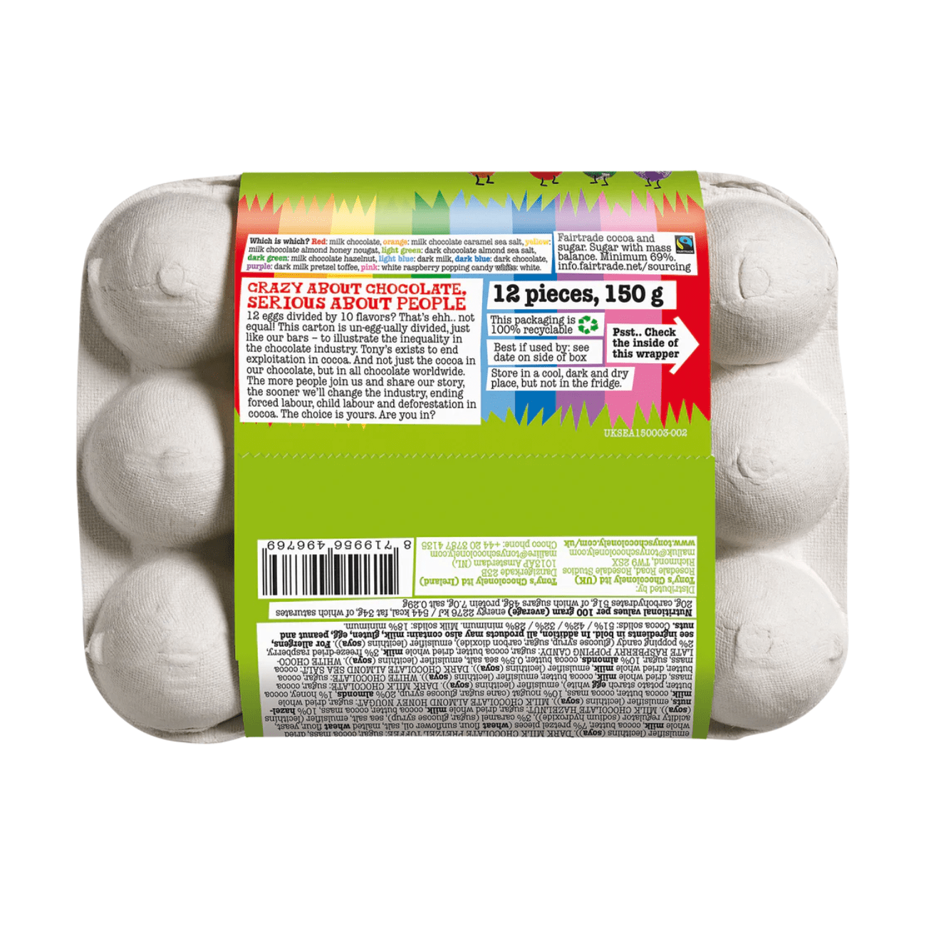 Special Chocolate Easter Eggs Box 150g - Tony's Chocolonely - Chocolates - Tony's Chocolonely