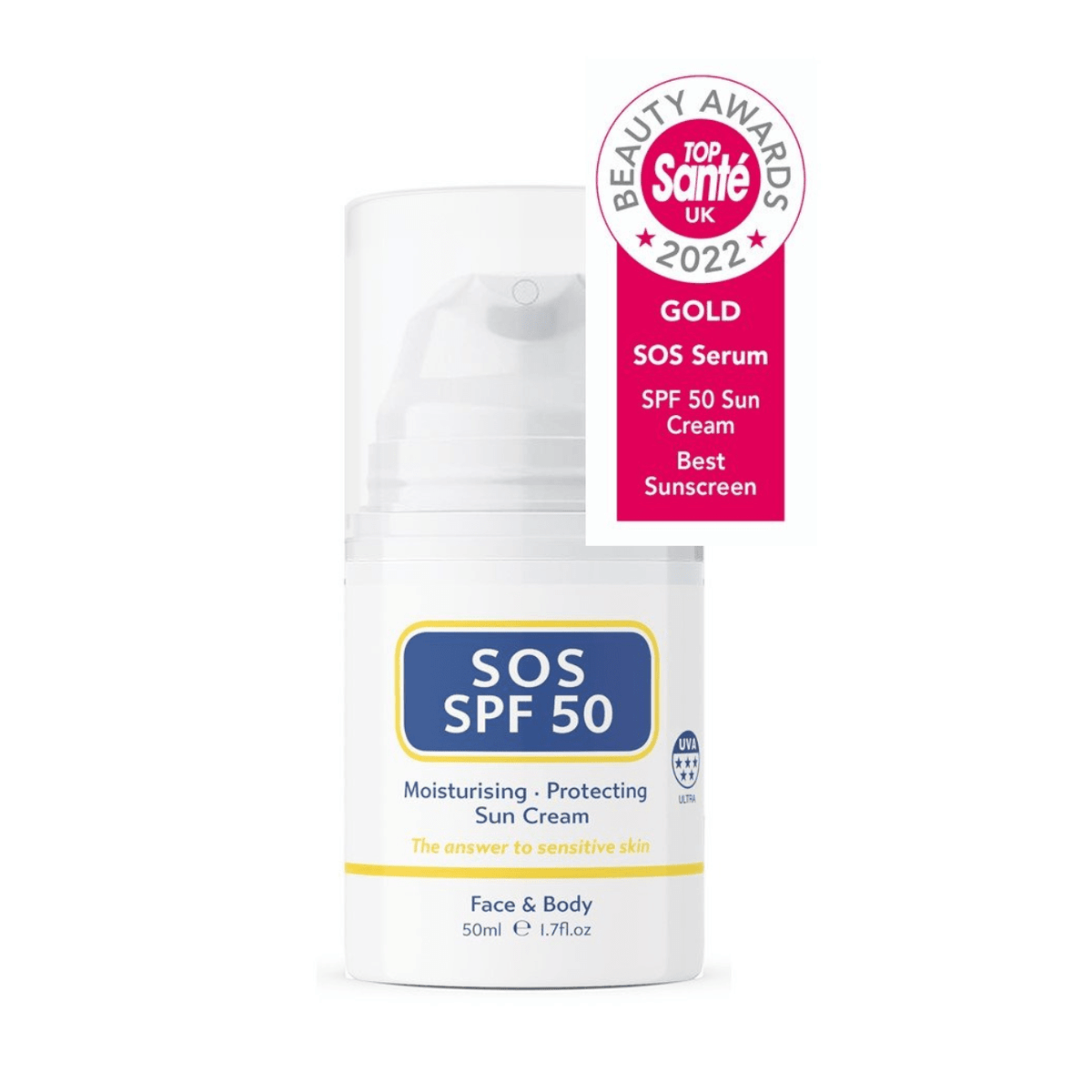 SPF 50 Sun Cream 50ml - Sos Serum Skincare - Sunscreen - Sos Serum Skincare