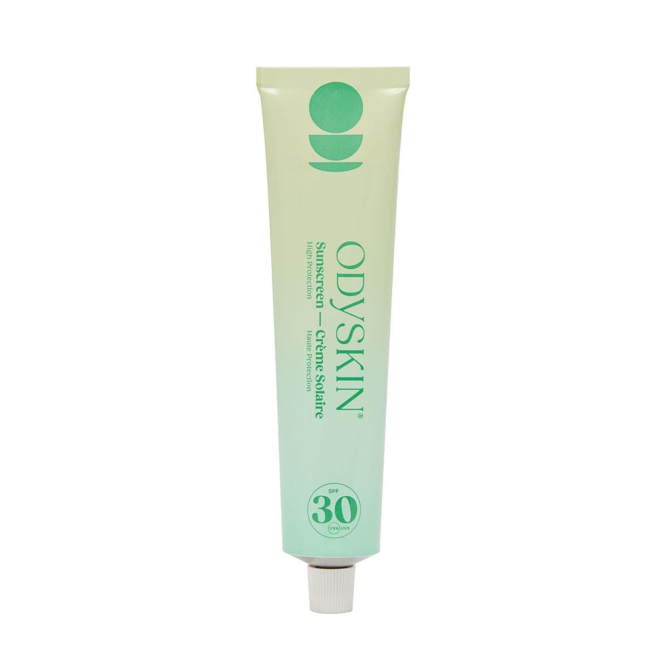 Odyskin SPF30 Natural Sunscreen tube with eco-friendly aluminium packaging