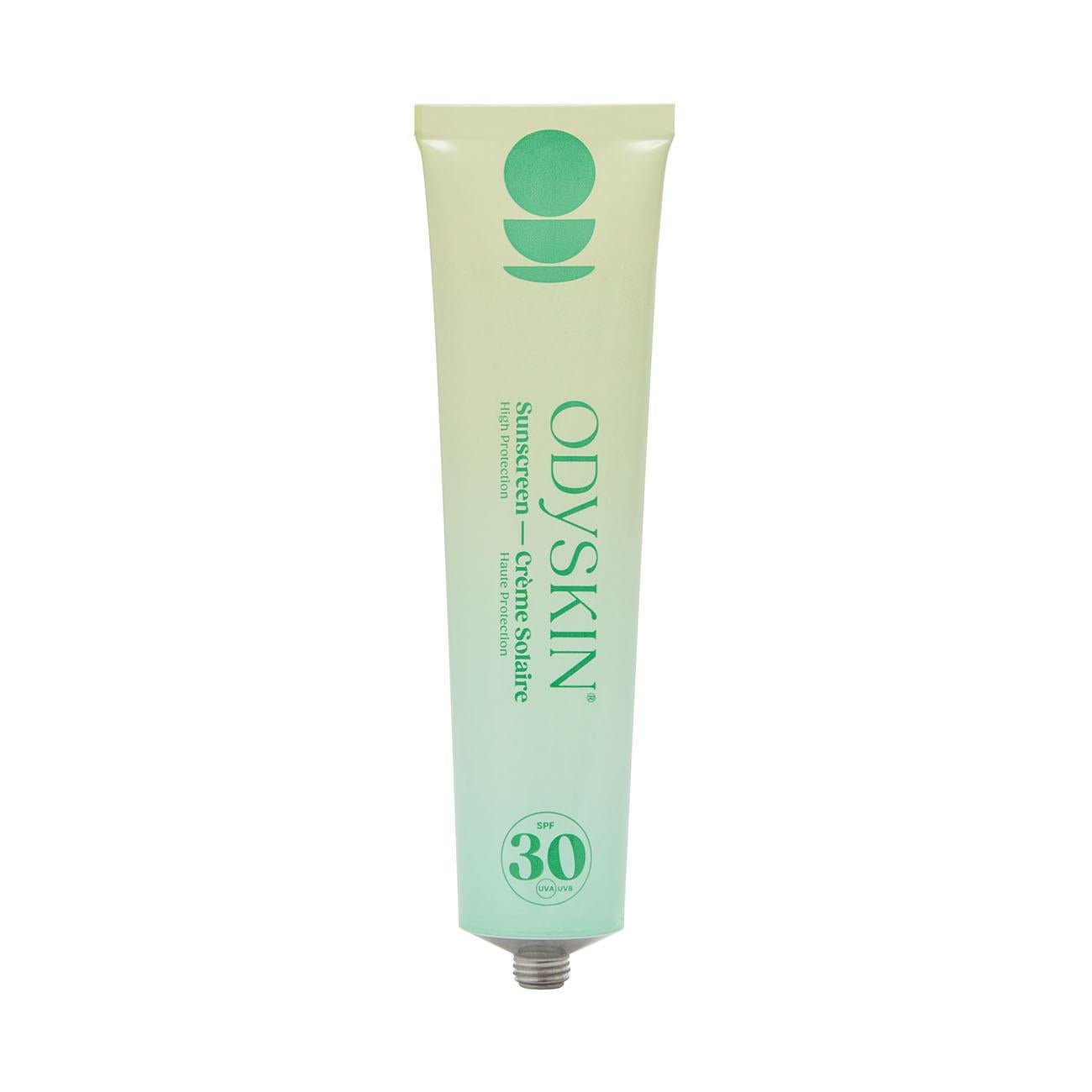 Odyskin SPF30 Natural Sunscreen tube with eco-friendly aluminium packaging