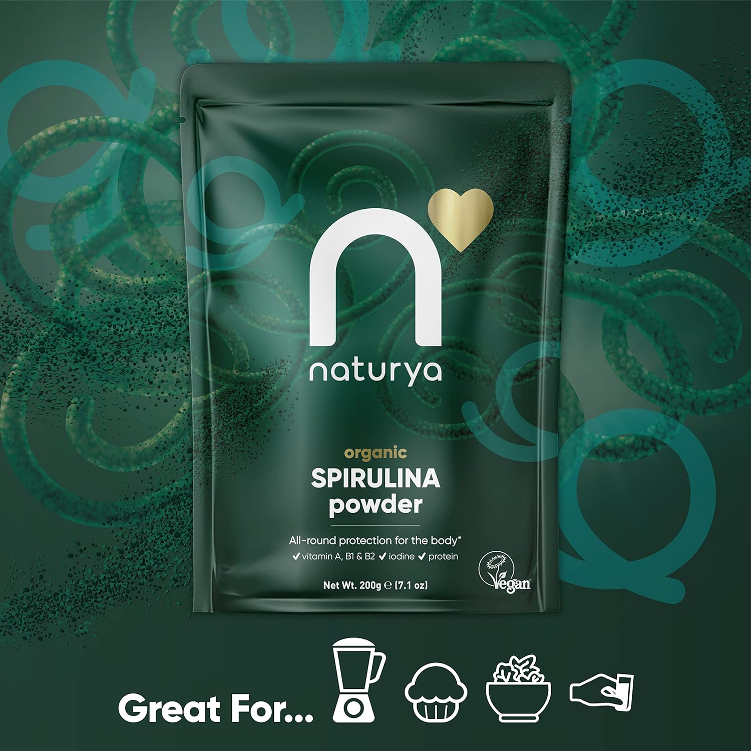 Spirulina Powder 100g [BLACK FRIDAY] - Eco Natural Products - Naturya - Vitamins & Supplements