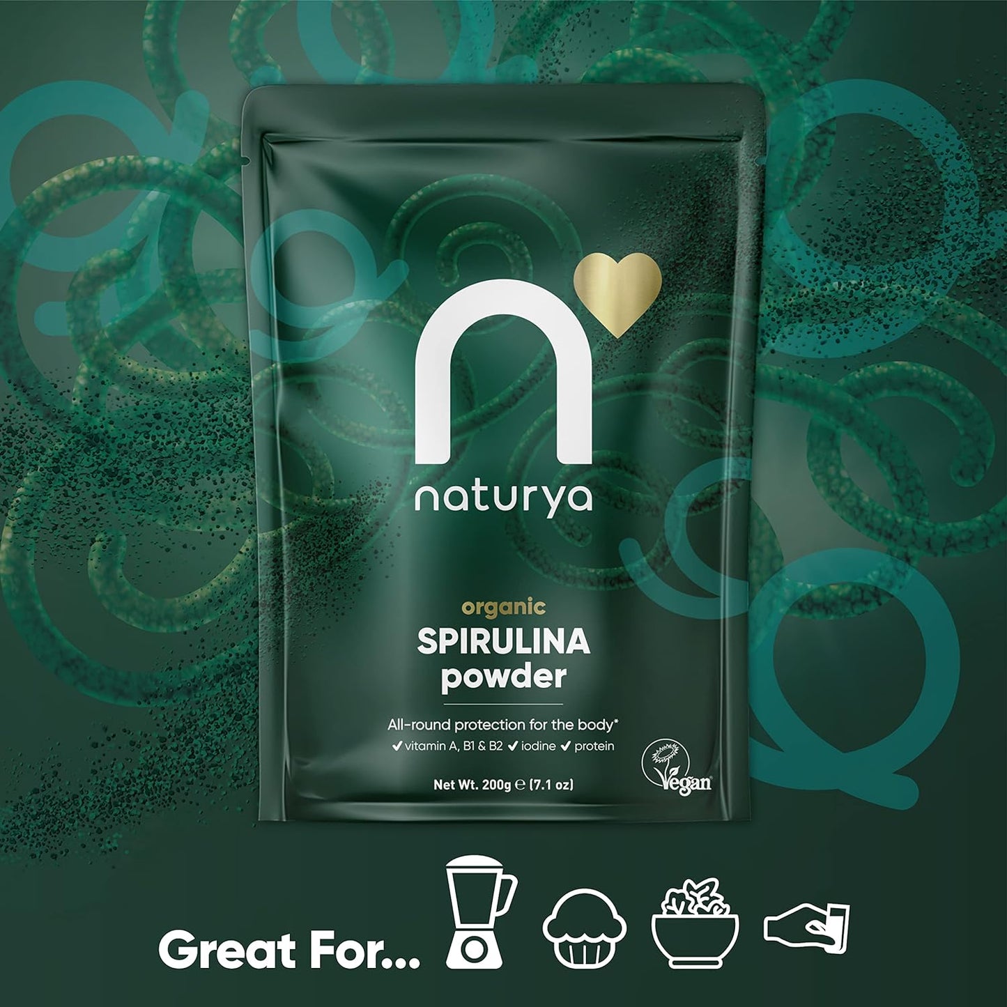 Spirulina Powder 100g - Naturya - Vitamins & Supplements - Eco Natural Products
