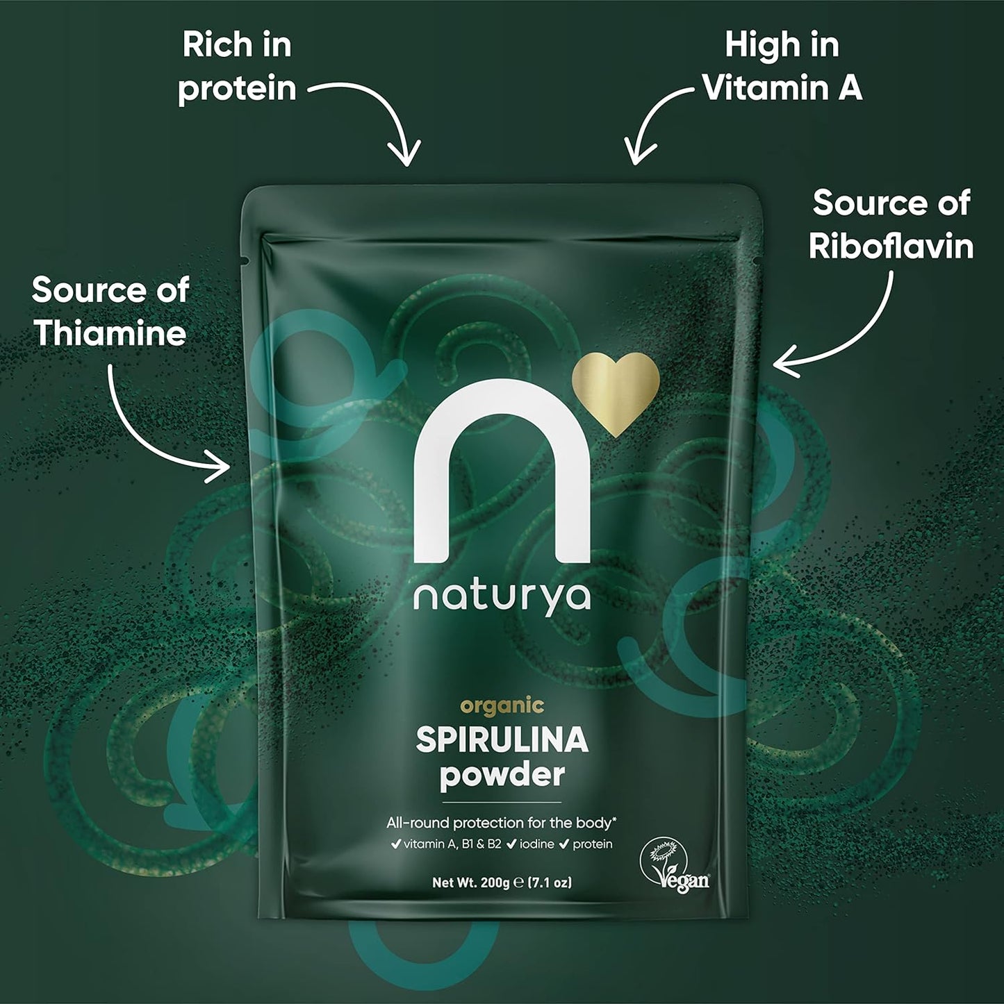 Spirulina Powder 100g - Naturya - Vitamins & Supplements - Eco Natural Products