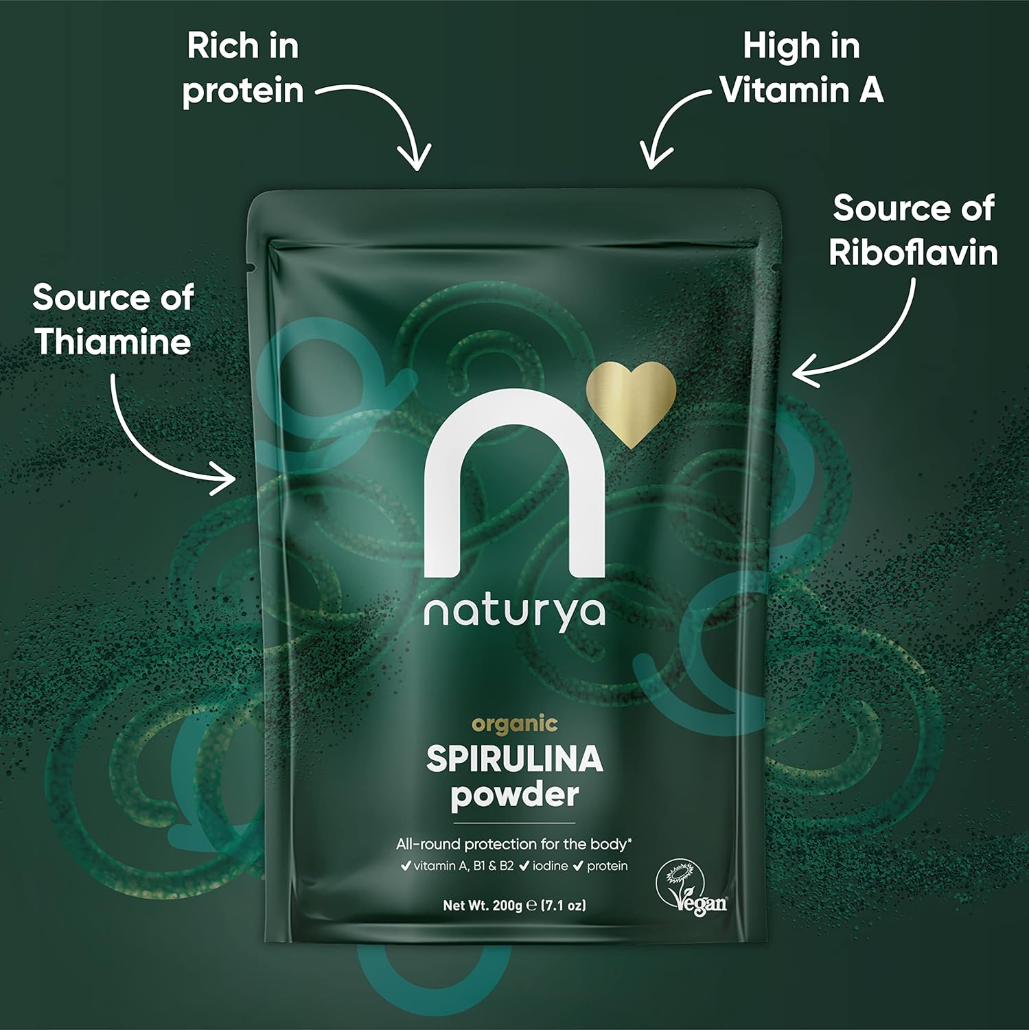 Spirulina Powder 100g - Naturya - Vitamins & Supplements - Eco Natural Products