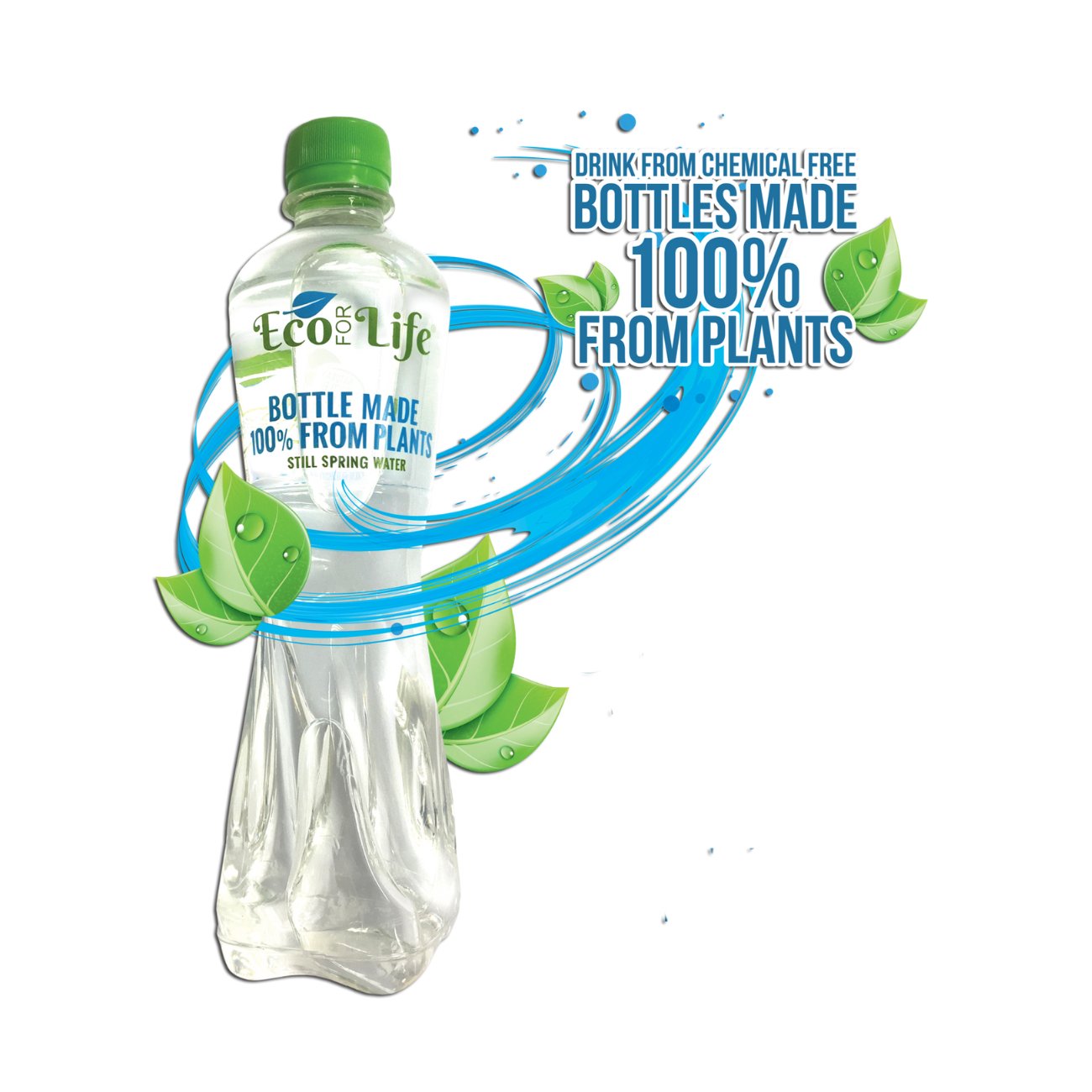 Spring Water in 100% Plant Bottle 500ml [BLACK FRIDAY] - Eco Natural Products - Eco for Life - Spring Water