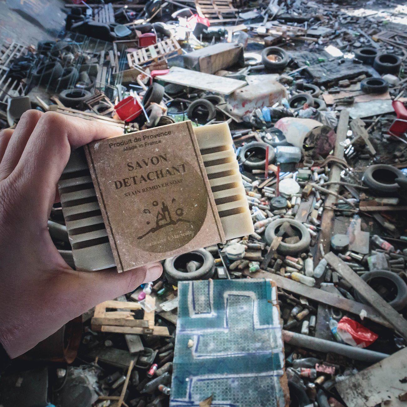 Stain Remover Laundry Bar Soap 300g - FouFour - Savon de Marseille - Laundry Soap - Eco Natural Products