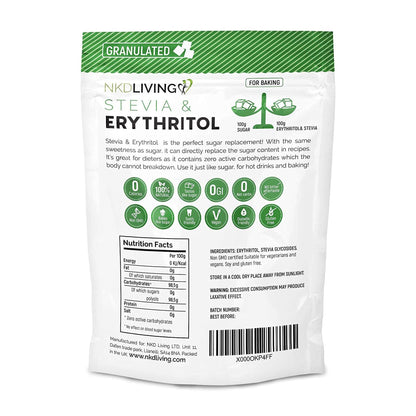Stevia & Erythritol 1:1 750g - NKD Living - Sweetener - Eco Natural Products