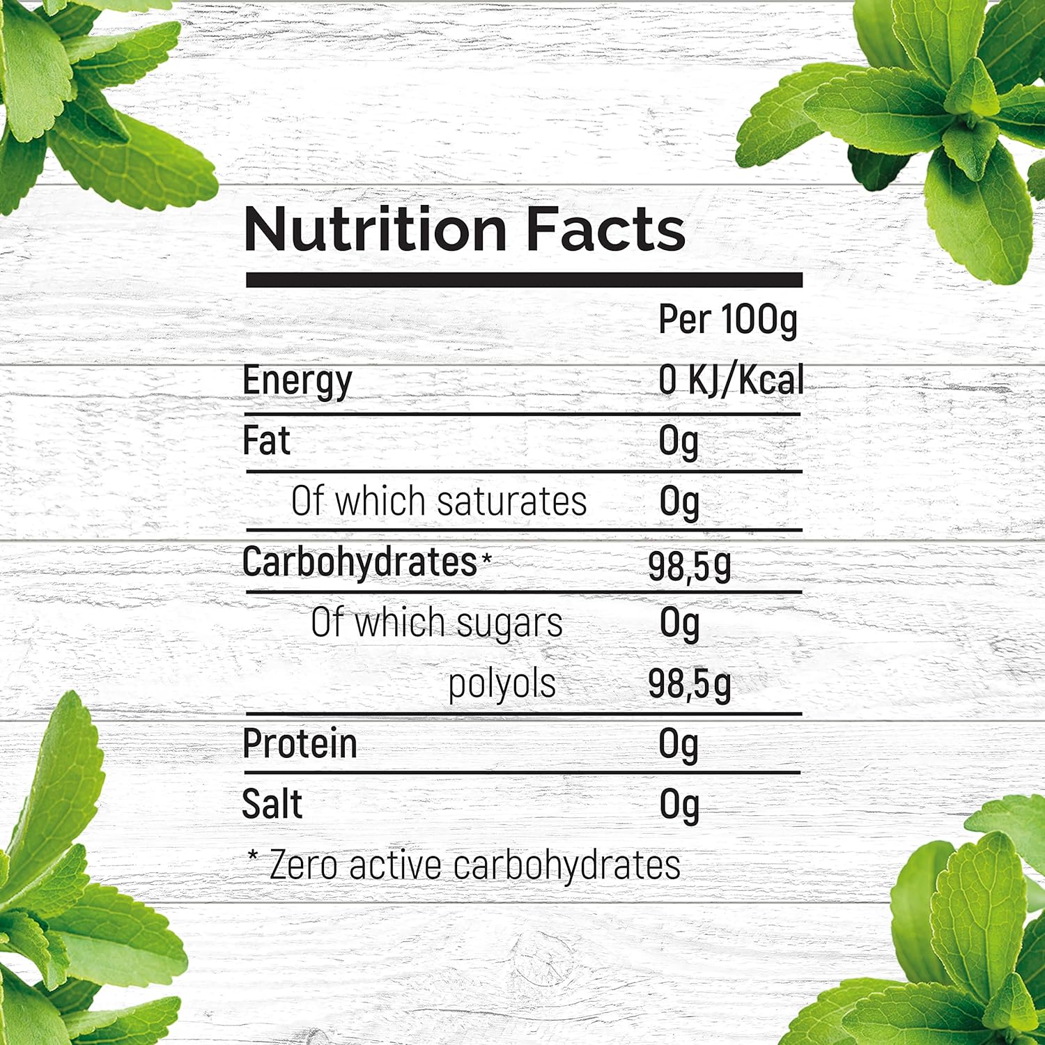 Stevia & Erythritol 1:1 750g - NKD Living - Sweetener - Eco Natural Products