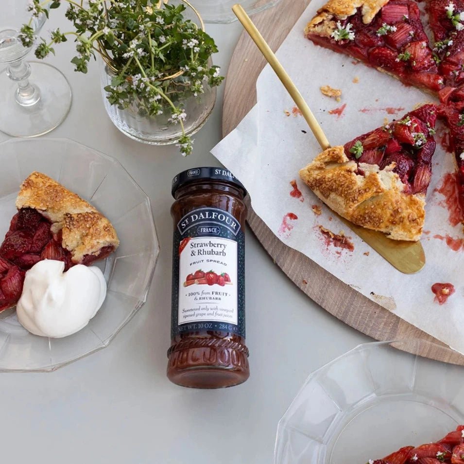 Strawberry and Rhubarb Fruit Spread 284g - St Dalfour - Fruit Spread - Eco Natural Products