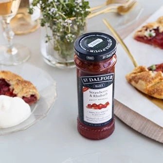 Strawberry and Rhubarb Fruit Spread 284g - St Dalfour - Fruit Spread - Eco Natural Products