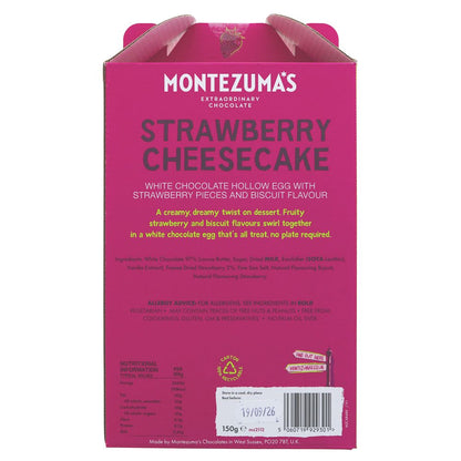 Strawberry Biscuit White Choco Hollow Egg 150g - Montezumas Chocolate - Chocolates - Montezumas Chocolate