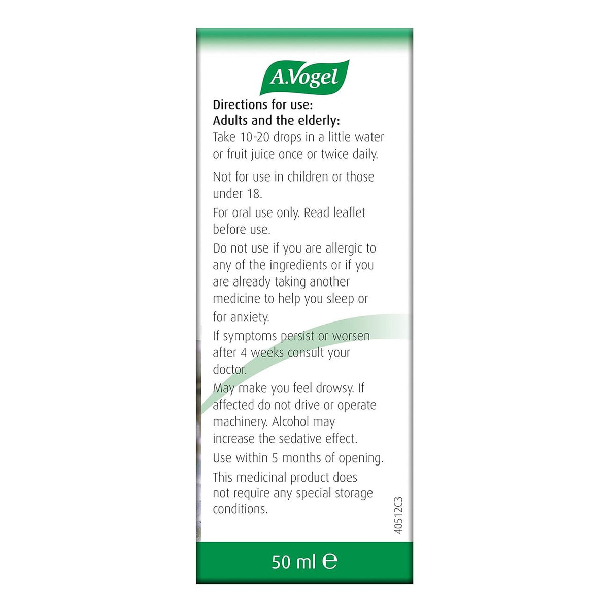 Stress Relief Daytime 50ml - A. Vogel - Herbal Supplement - Eco Natural Products