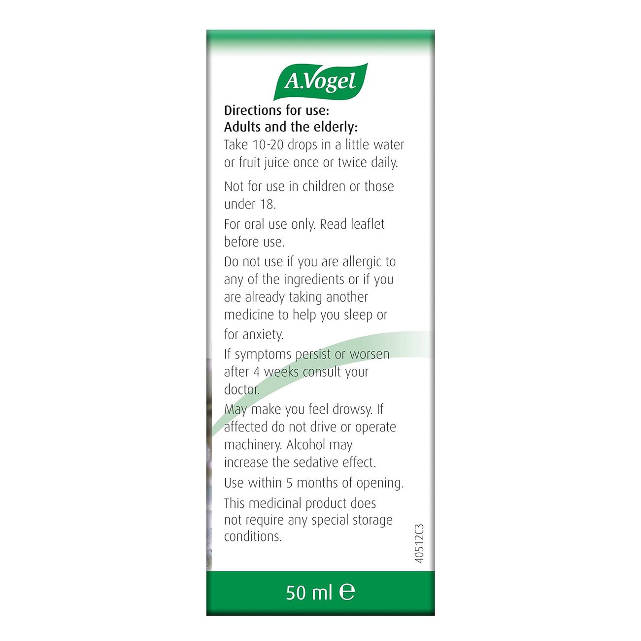 Stress Relief Daytime 50ml - A. Vogel - Herbal Supplement - Eco Natural Products