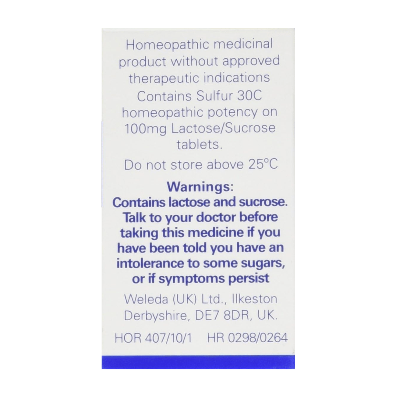 Sulphur 30C 125 Tabs - Weleda - Supplement - Eco Natural Products