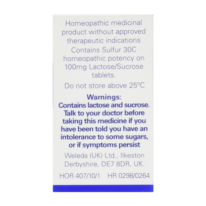 Sulphur 30C 125 Tabs - Weleda - Supplement - Eco Natural Products