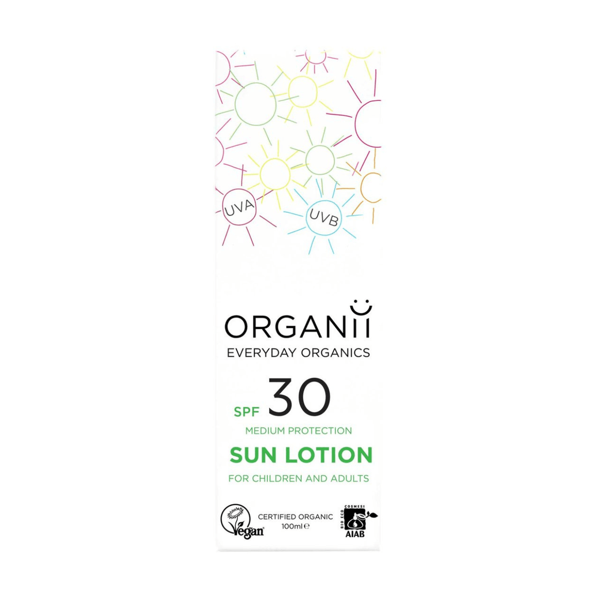 Sun Milk SPF30 100ml - Organii - Sunscreen - Organii