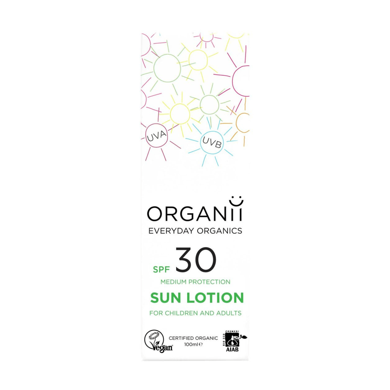 Sun Milk SPF30 100ml - Organii - Sunscreen - Organii