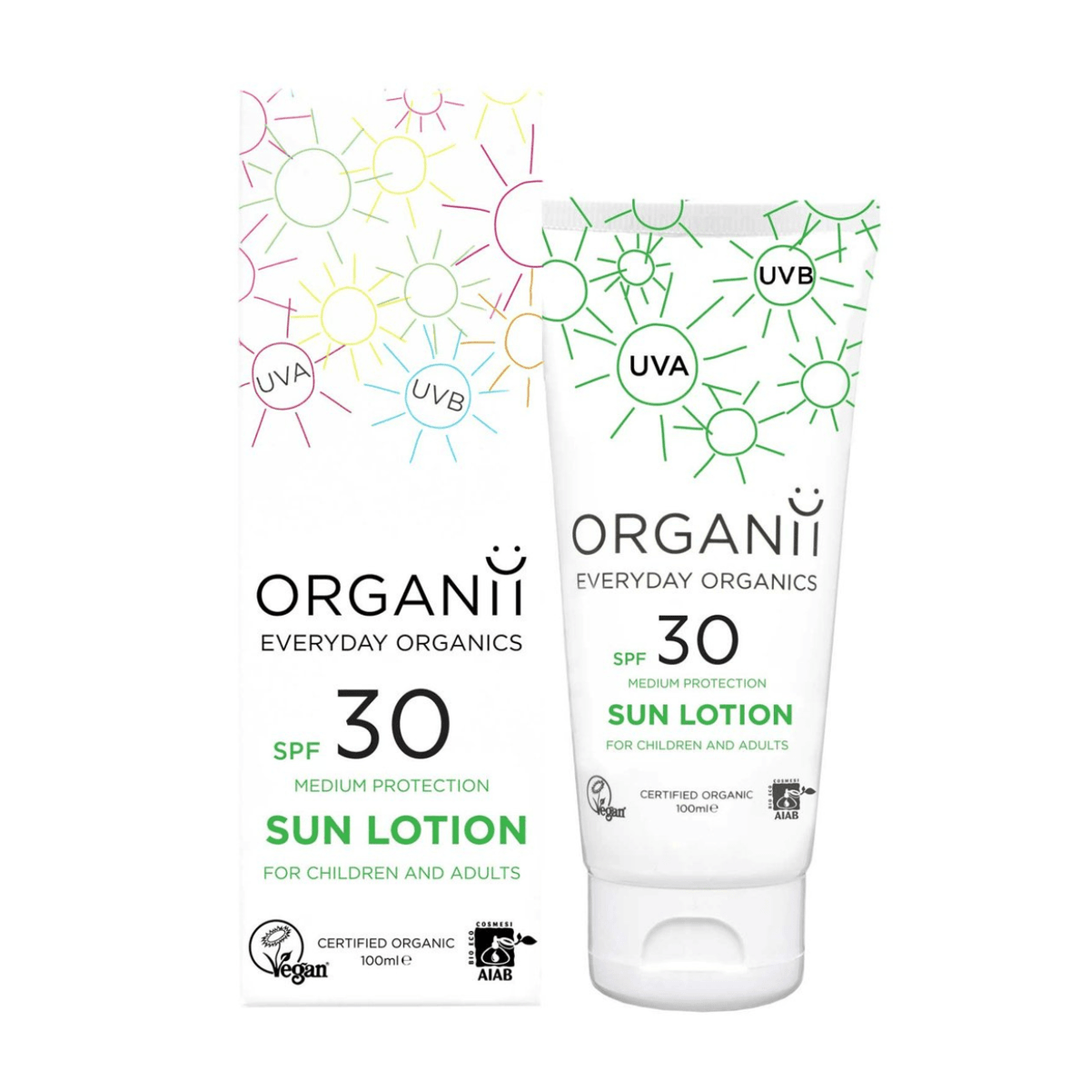 Sun Milk SPF30 100ml - Organii - Sunscreen - Organii