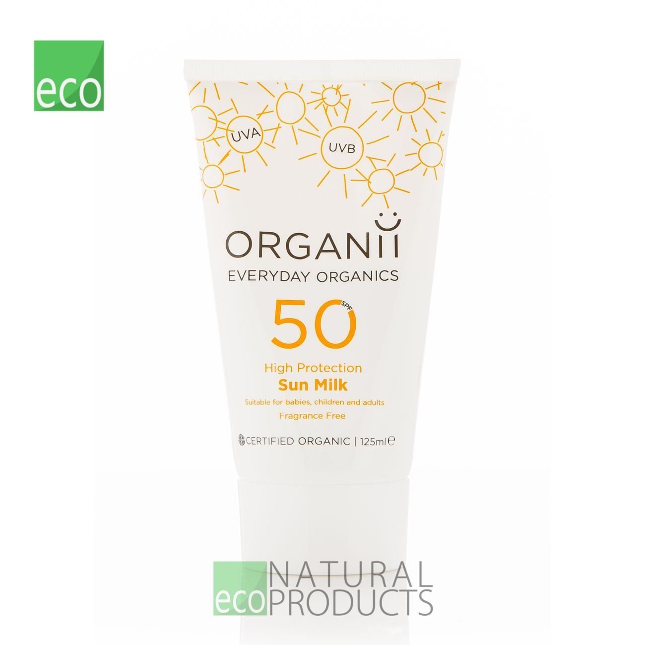 Sun Milk SPF50 125ml BBE 30.11.2024 - Eco Natural Products - sun milk - Eco Natural Products