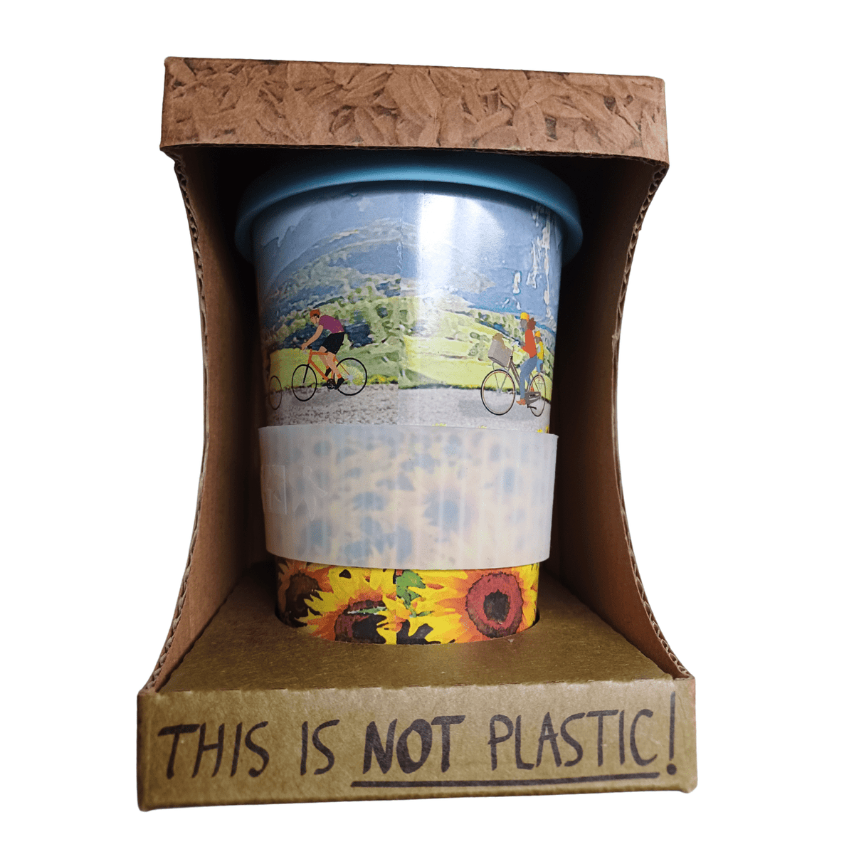 Sunflower Rice Husk Reusable Travel Cup 400ml - Shared Earth - Tableware - Shared Earth