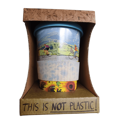 Sunflower Rice Husk Reusable Travel Cup 400ml - Shared Earth - Tableware - Shared Earth