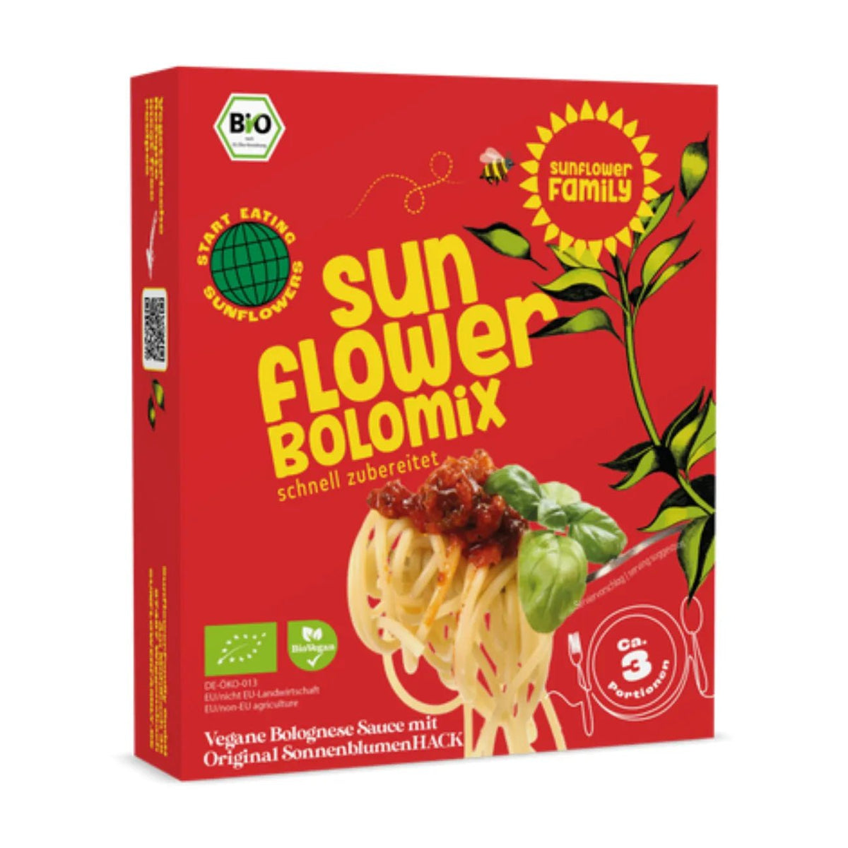 Sunflower Seed Bolo Mix 90g - Sunflower Family - Meat Alternatives - Sunflower Family