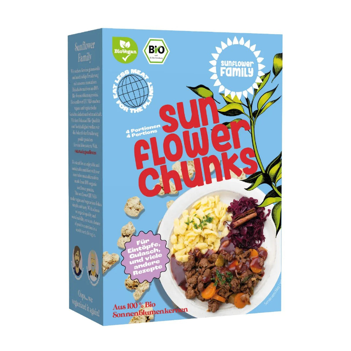 Sunflower Seed Chunks 76g - Sunflower Family - Meat Alternatives - Sunflower Family