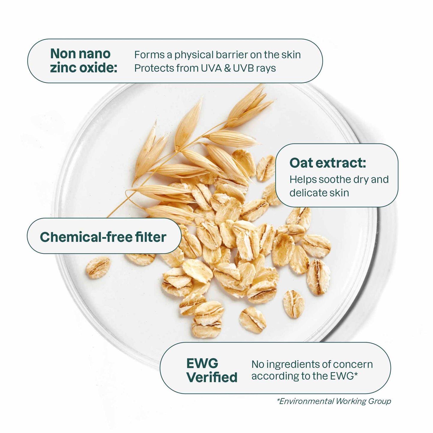 Sunscreen Face Stick Oatmeal Sensitive Natural SPF30 20g - Attitude - Sunscreen - Eco Natural Products