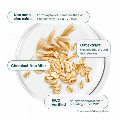 Sunscreen Face Stick Oatmeal Sensitive Natural SPF30 20g - Attitude - Sunscreen - Eco Natural Products