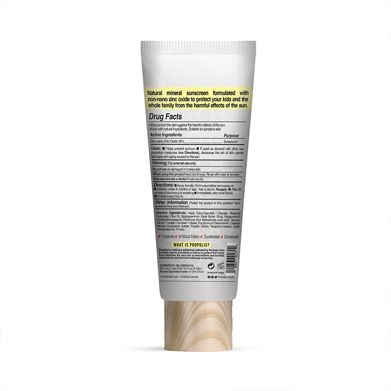 Bee and You Mineral Sunscreen Cream Kids SPF50 80ml - texture