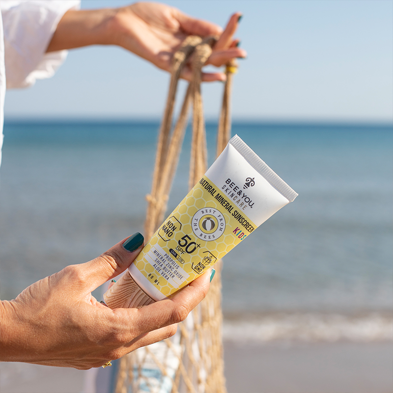 Bee and You Mineral Sunscreen Cream Kids SPF50 80ml - lifestyle