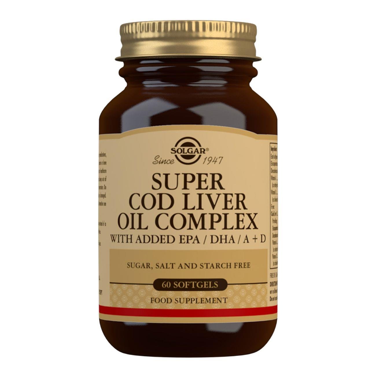 Super Cod Liver Oil Complex - 60 Softgels [BLACK FRIDAY] - Eco Natural Products - Solgar - Essential Fatty Acids