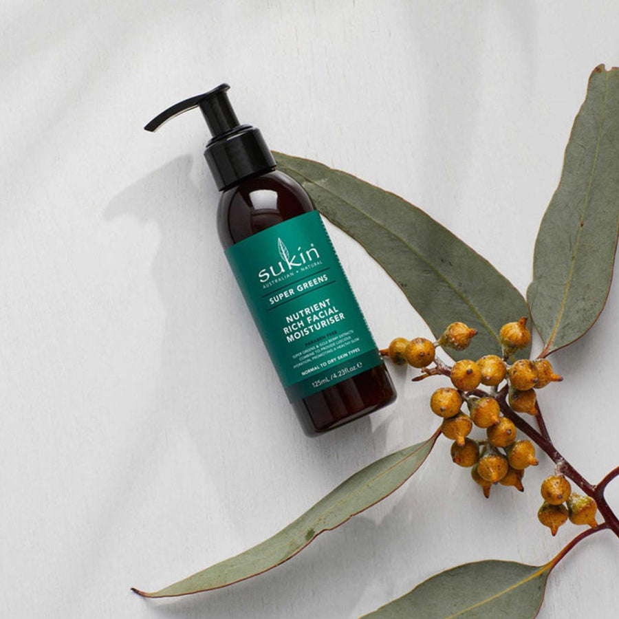 Super Greens Nutrient Rich Facial Moisturiser 125ml - Sukin - Facial Moisturiser - Eco Natural Products