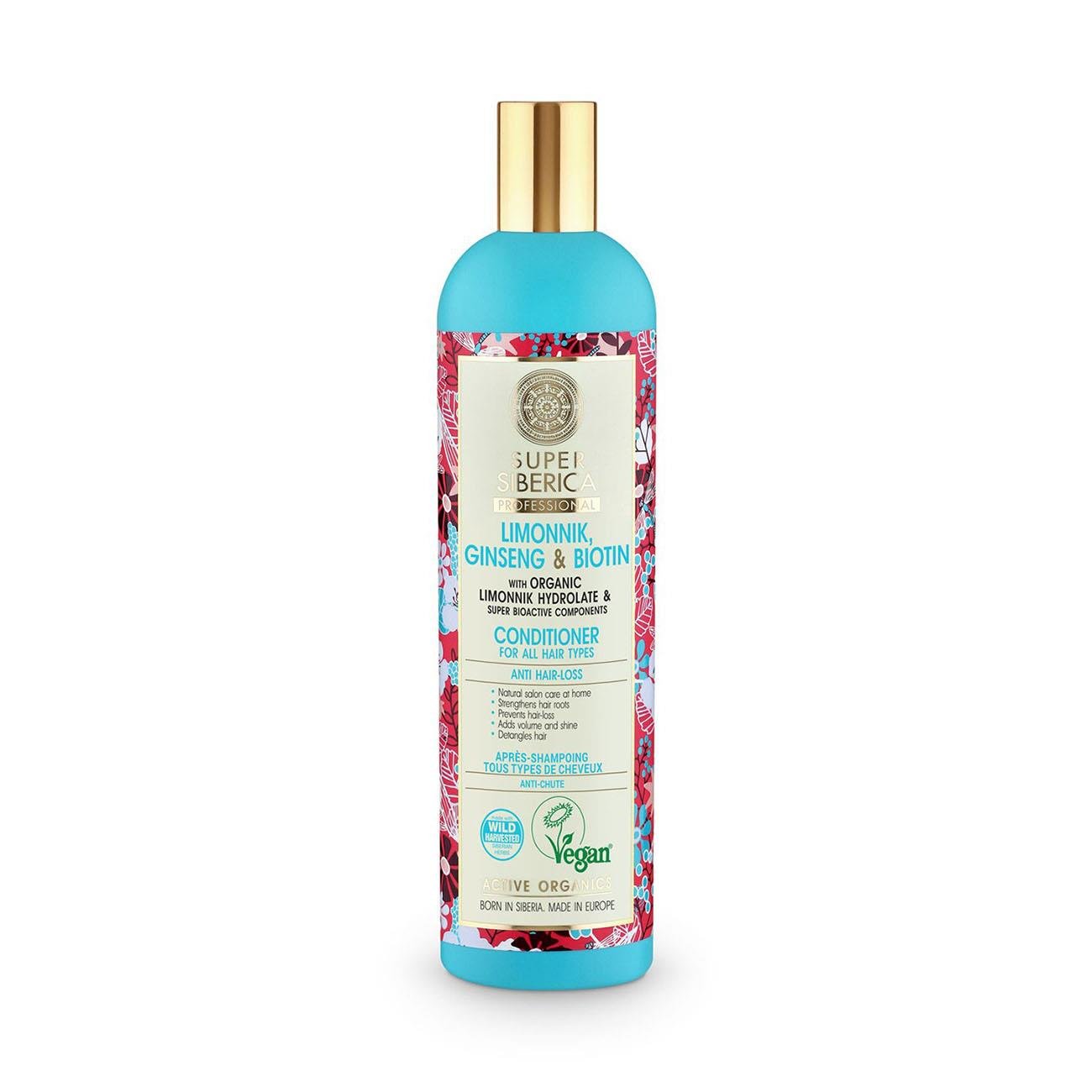 Super Limonnik Ginseng & Biotin Conditioner 400ml - Natura Siberica - Conditioners - Eco Natural Products