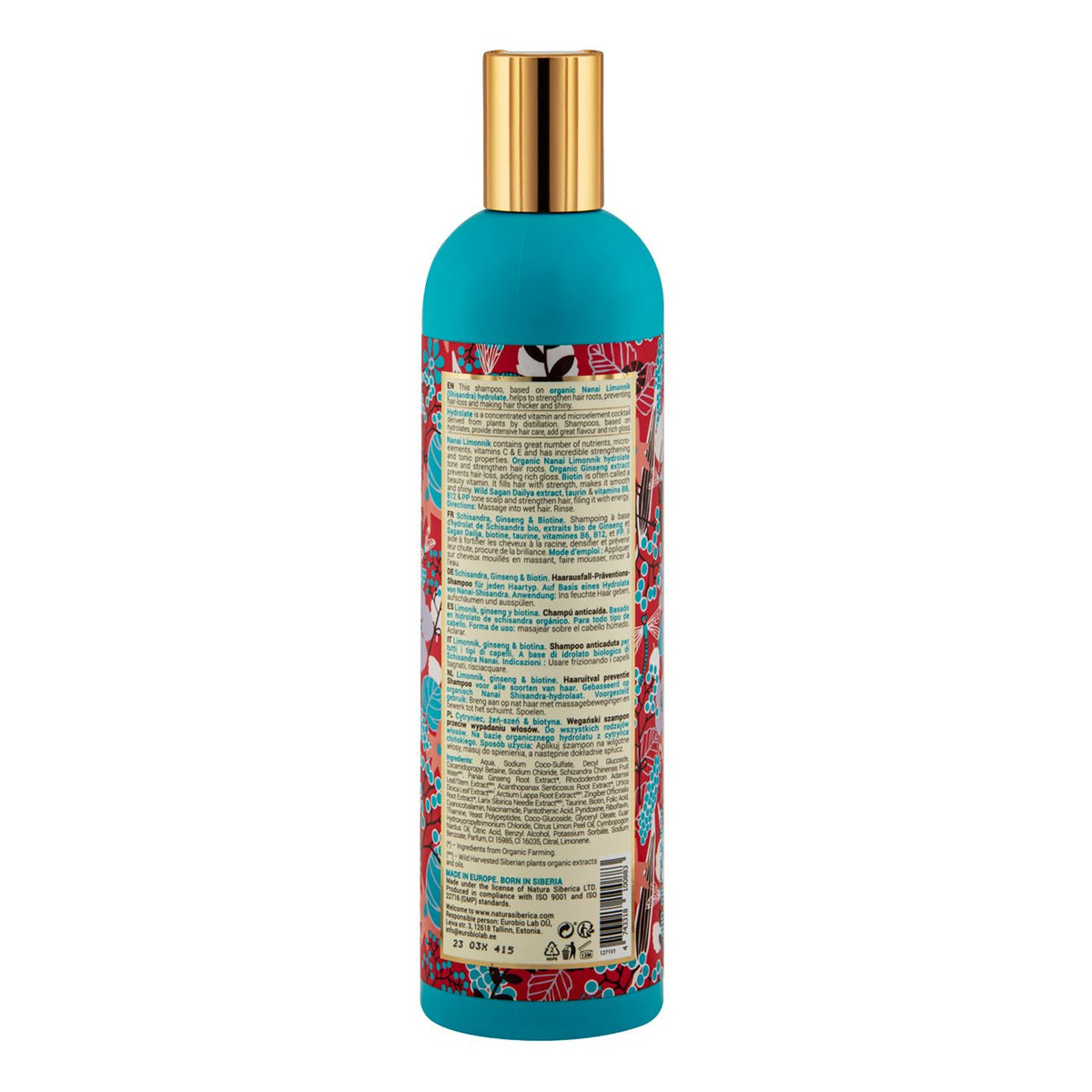 Super Limonnik Ginseng & Biotin Shampoo 400ml - Natura Siberica - Shampoo - Eco Natural Products