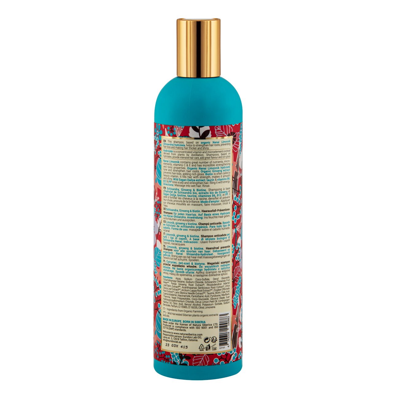 Super Limonnik Ginseng & Biotin Shampoo 400ml - Natura Siberica - Shampoo - Eco Natural Products