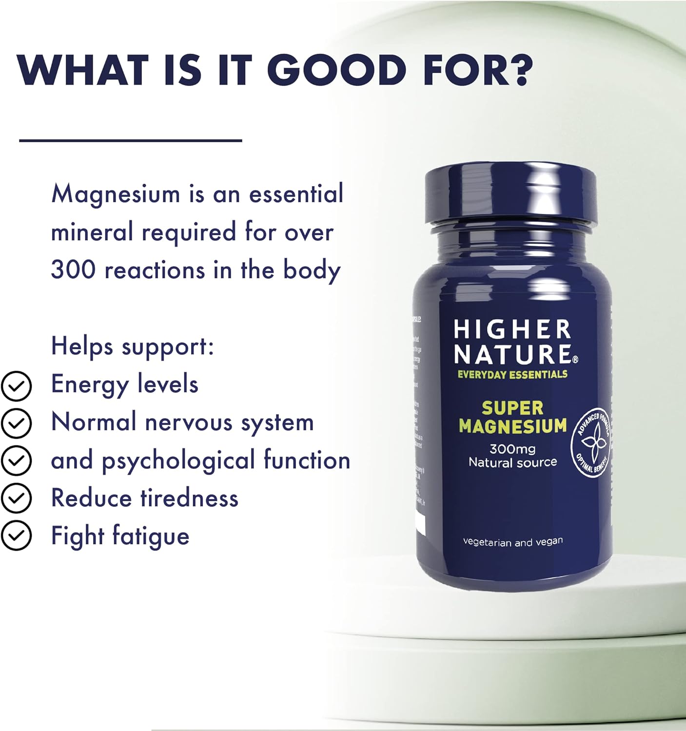 Super Magnesium 300mg 30 Capsules [BLACK FRIDAY] - Eco Natural Products - Higher Nature - Food Supplement