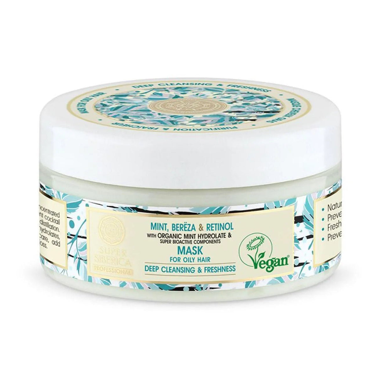 Super Mint Bereza & Retinol Mask 300ml EXP 24.02.2025 - Natura Siberica - Deep Conditioning - Natura Siberica