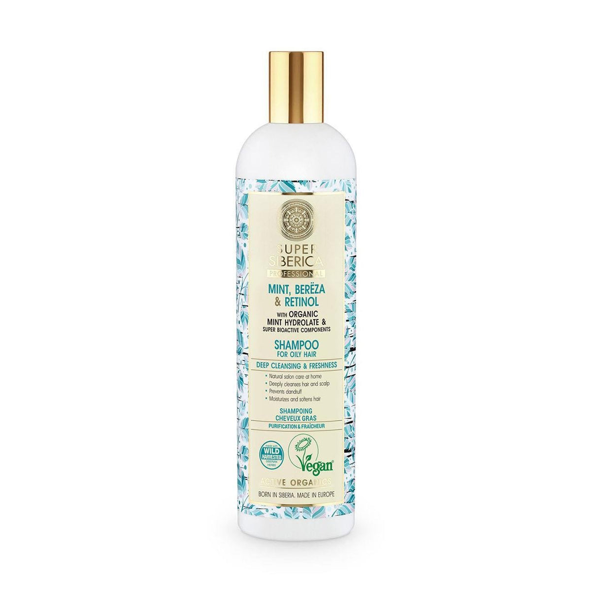 Super Mint Bereza & Retinol Shampoo 400ml - Natura Siberica - Shampoo - Eco Natural Products
