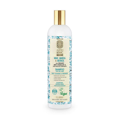 Super Mint Bereza & Retinol Shampoo 400ml - Natura Siberica - Shampoo - Eco Natural Products