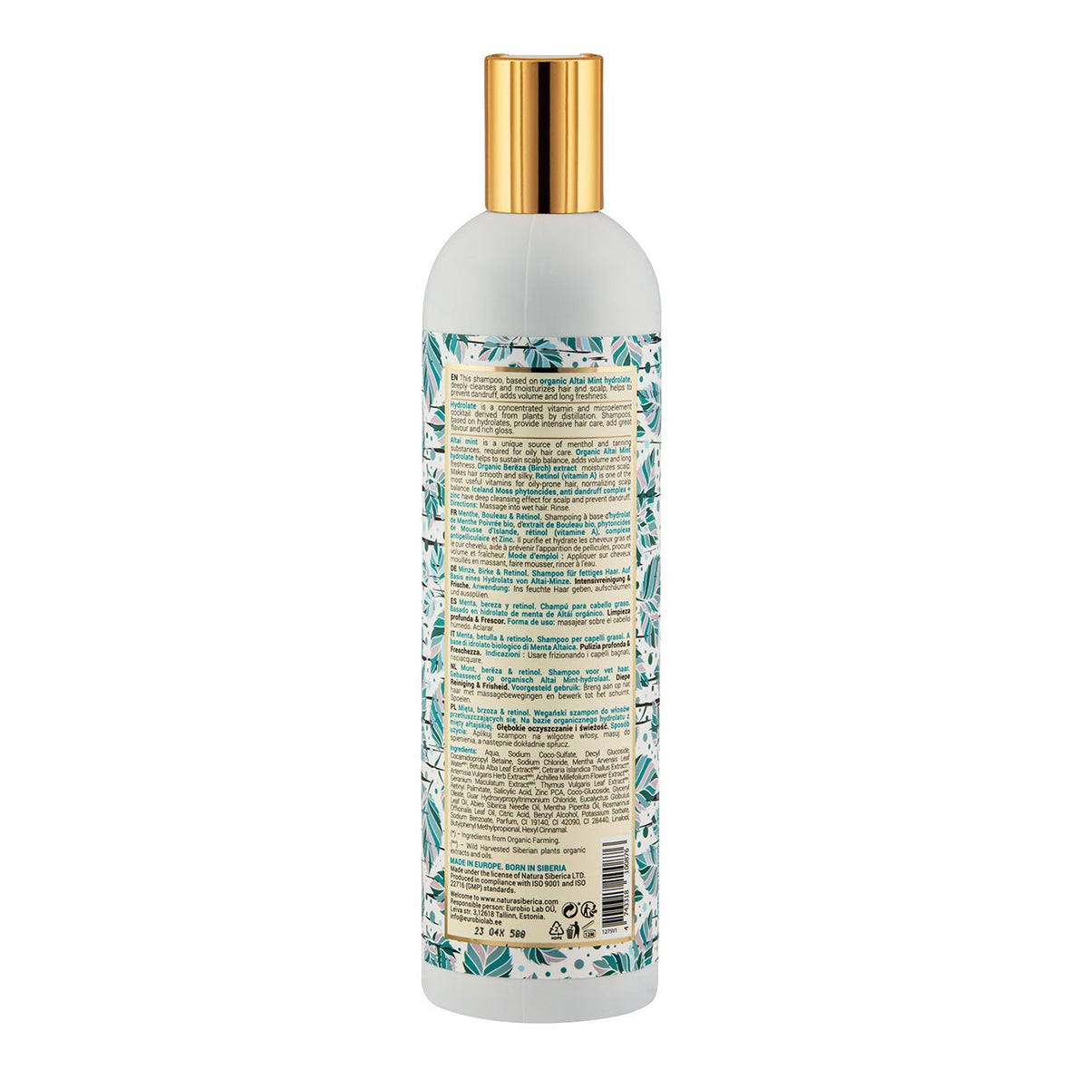 Super Mint Bereza & Retinol Shampoo 400ml - Natura Siberica - Shampoo - Eco Natural Products