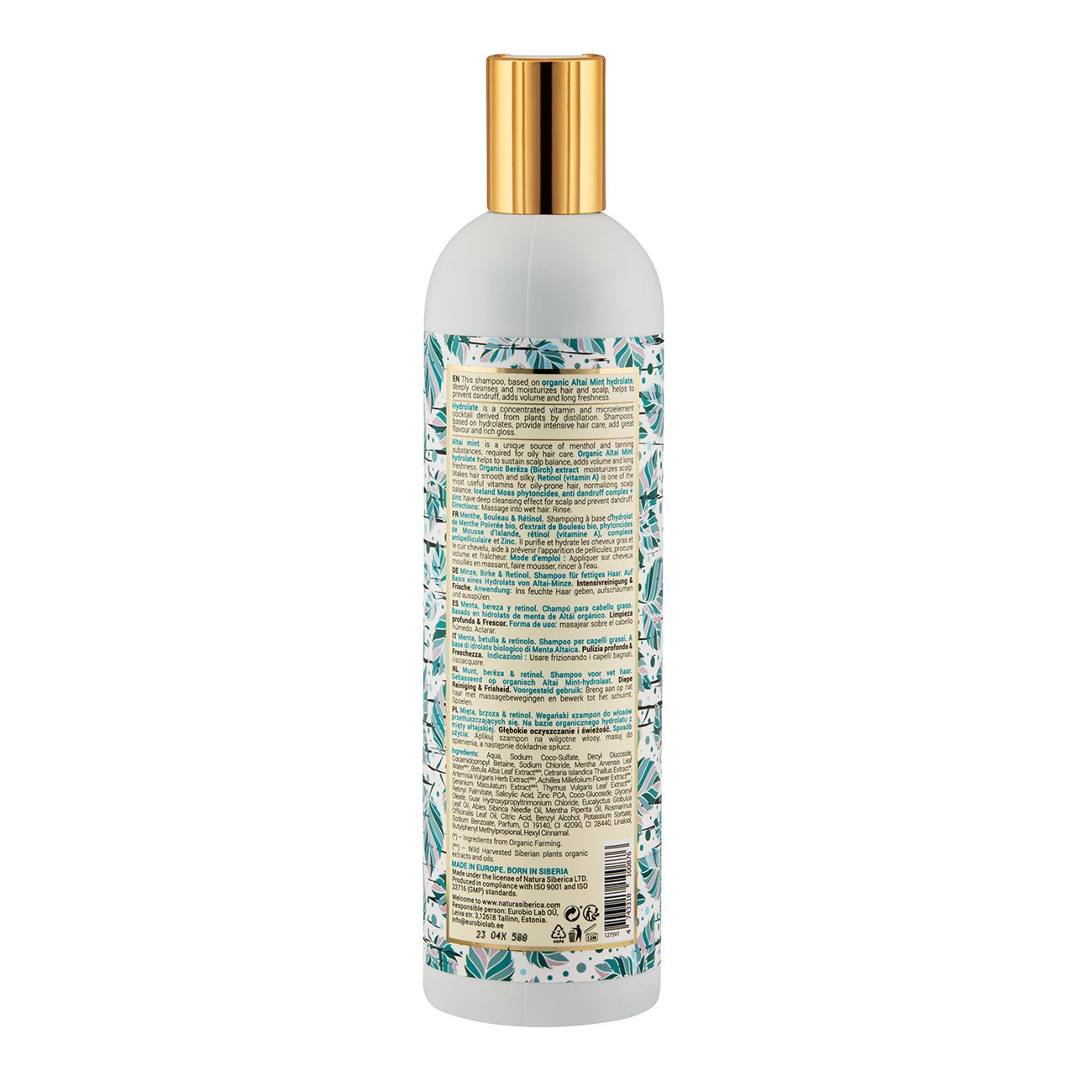 Super Mint Bereza & Retinol Shampoo 400ml - Natura Siberica - Shampoo - Eco Natural Products