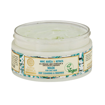 Super Mint Bereza & Retinoll Mask 300ml - Natura Siberica - Deep Conditioning - Eco Natural Products