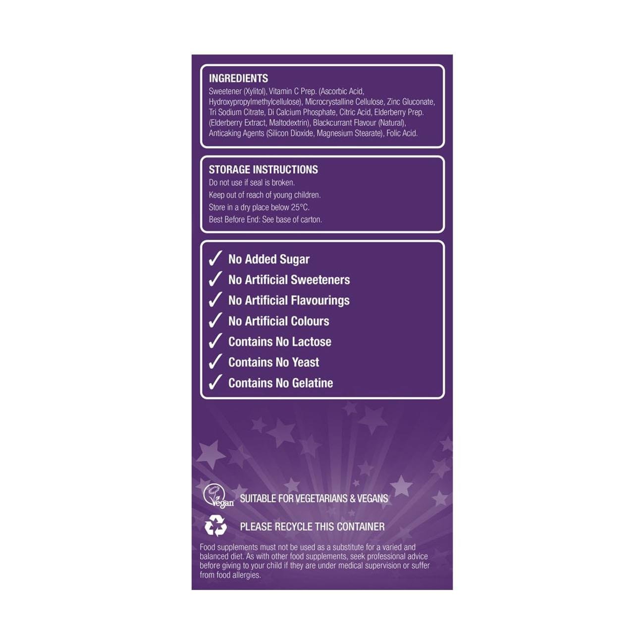 Super Stars Immune 60 Chewable Tablets - Natures Aid - Food Supplements - Eco Natural Products