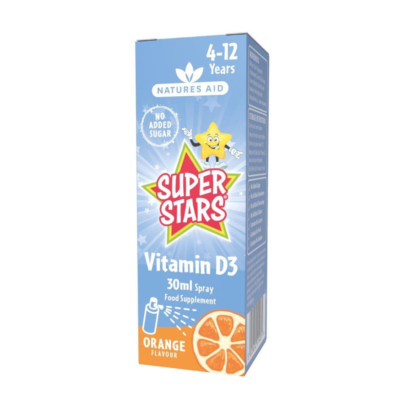 Super Stars Vitamin D Spray 30ml [BLACK FRIDAY] - Eco Natural Products - Natures Aid - Food Supplements