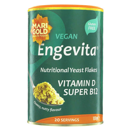 Super Yeast Flakes Vit D & B12 Engevita 100g - Marigold - Yeast flakes - Eco Natural Products