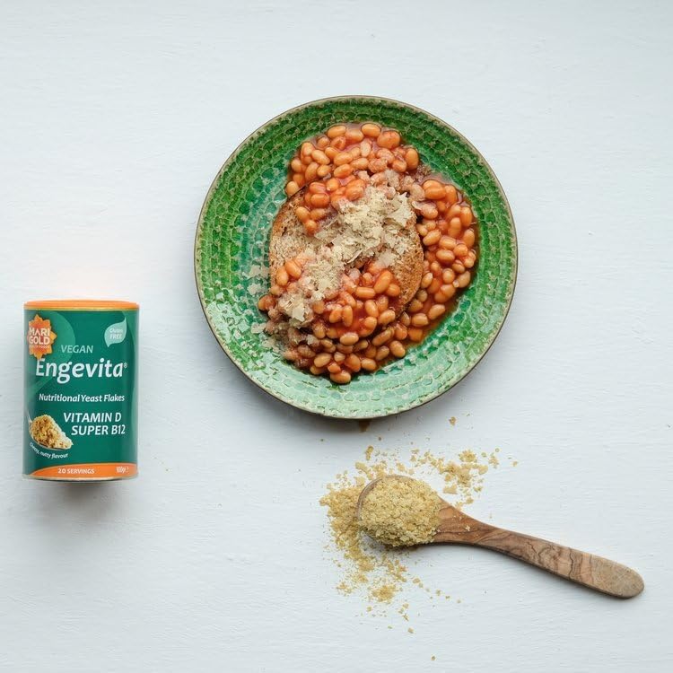 Super Yeast Flakes Vit D & B12 Engevita 100g - Marigold - Yeast flakes - Marigold