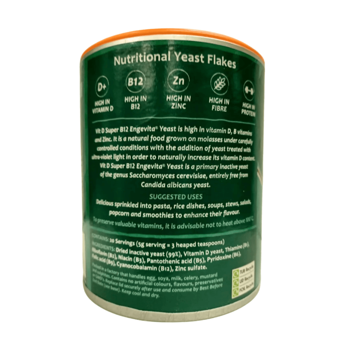 Super Yeast Flakes Vit D & B12 Engevita 100g - Marigold - Yeast flakes - Marigold
