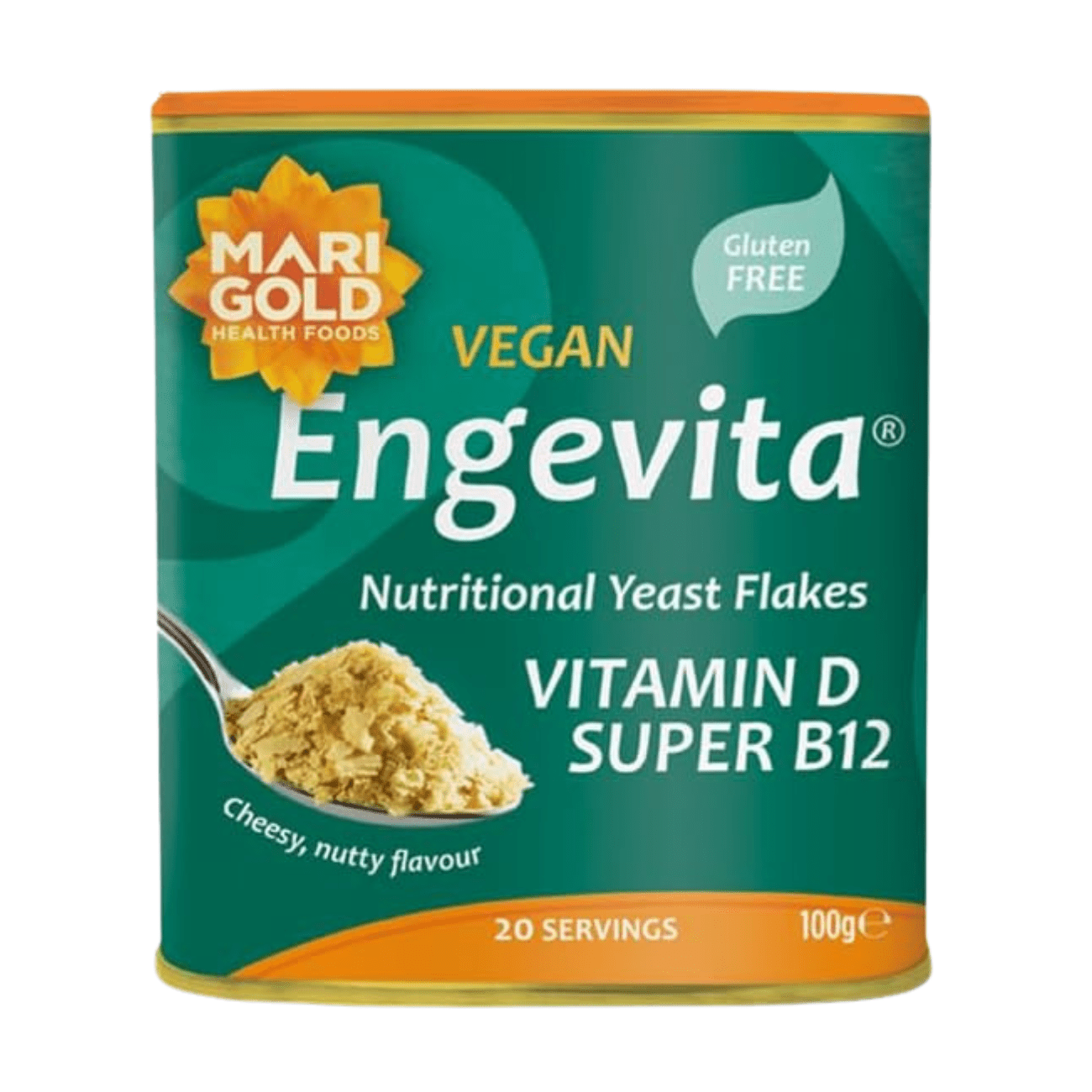 Super Yeast Flakes Vit D & B12 Engevita 100g - Marigold - Yeast flakes - Marigold